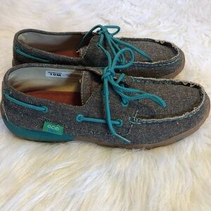 Twisted X Driving Shoes Eco Lace Up Women’s Size 10M‎